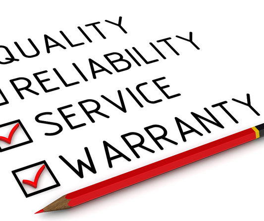 Sign talking about warranty