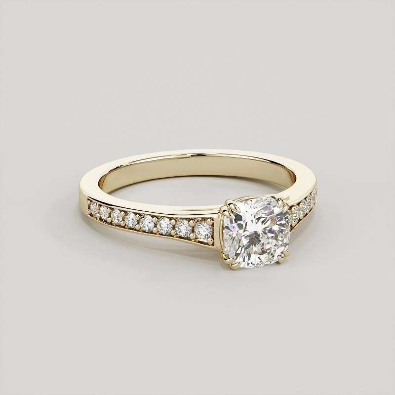 Cushion Cut Diamond Engagement Ring