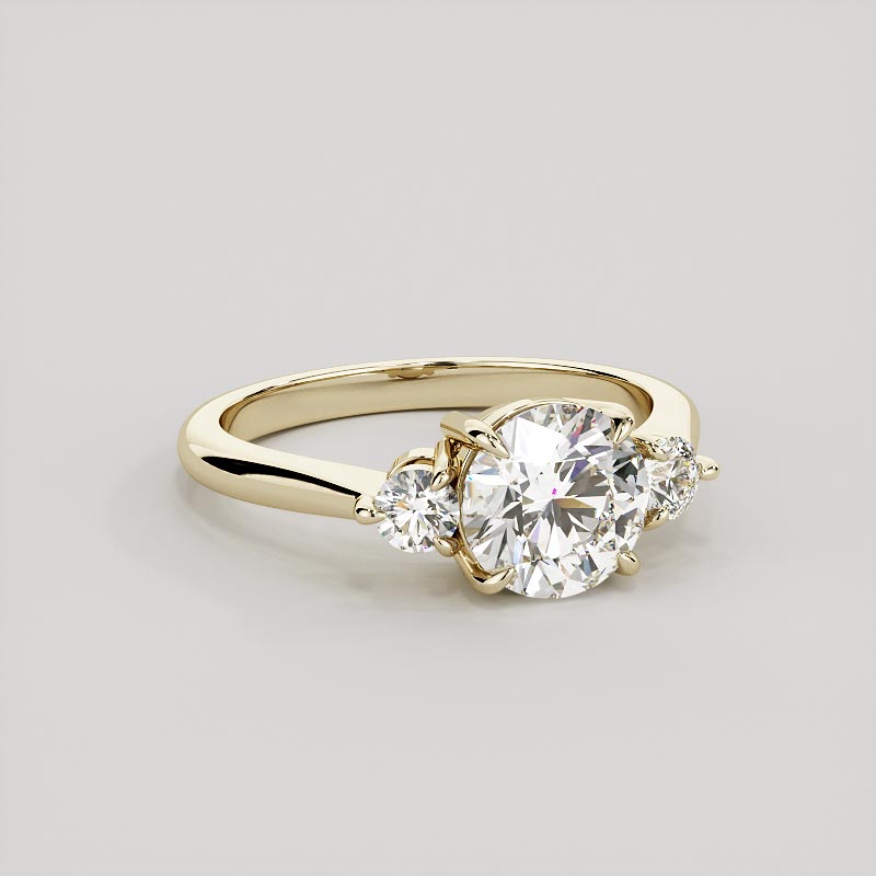 Round Brilliant Cut Diamond Trilogy