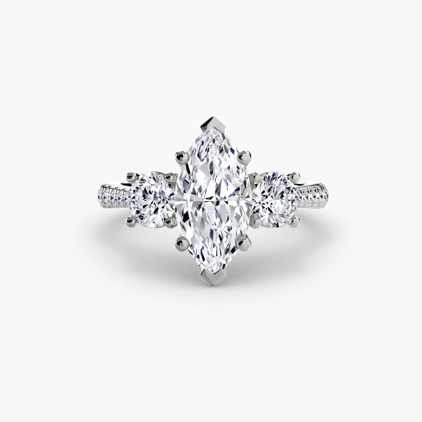 Eternelle Pavé Platinum Ring - 1.5ct Centre Stone