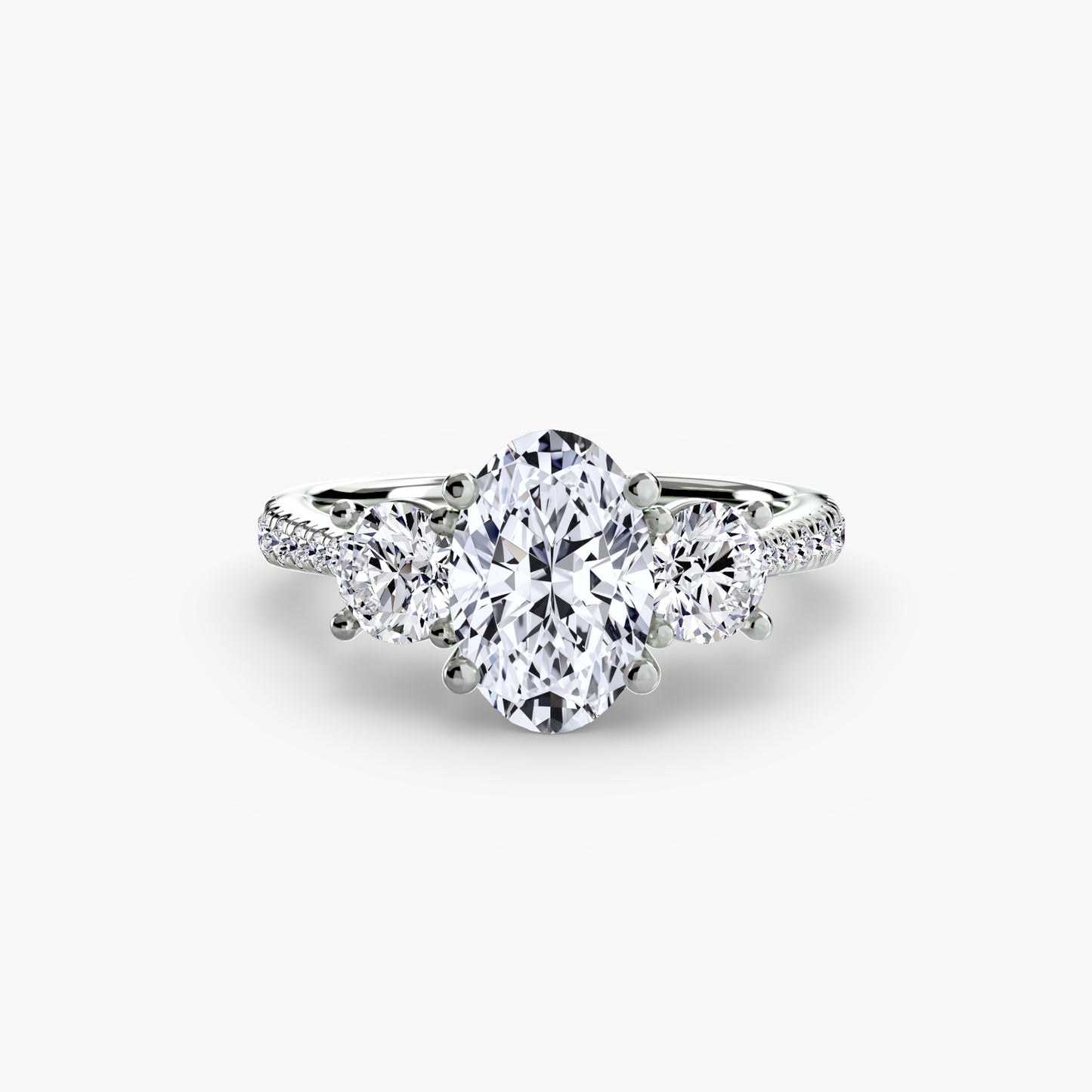 Eternelle Pavé Platinum Ring