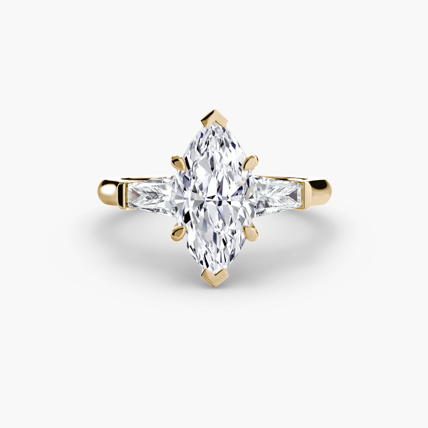 Trinity Grace III 18K Yellow Gold Ring - 1.5ct Centre Stone