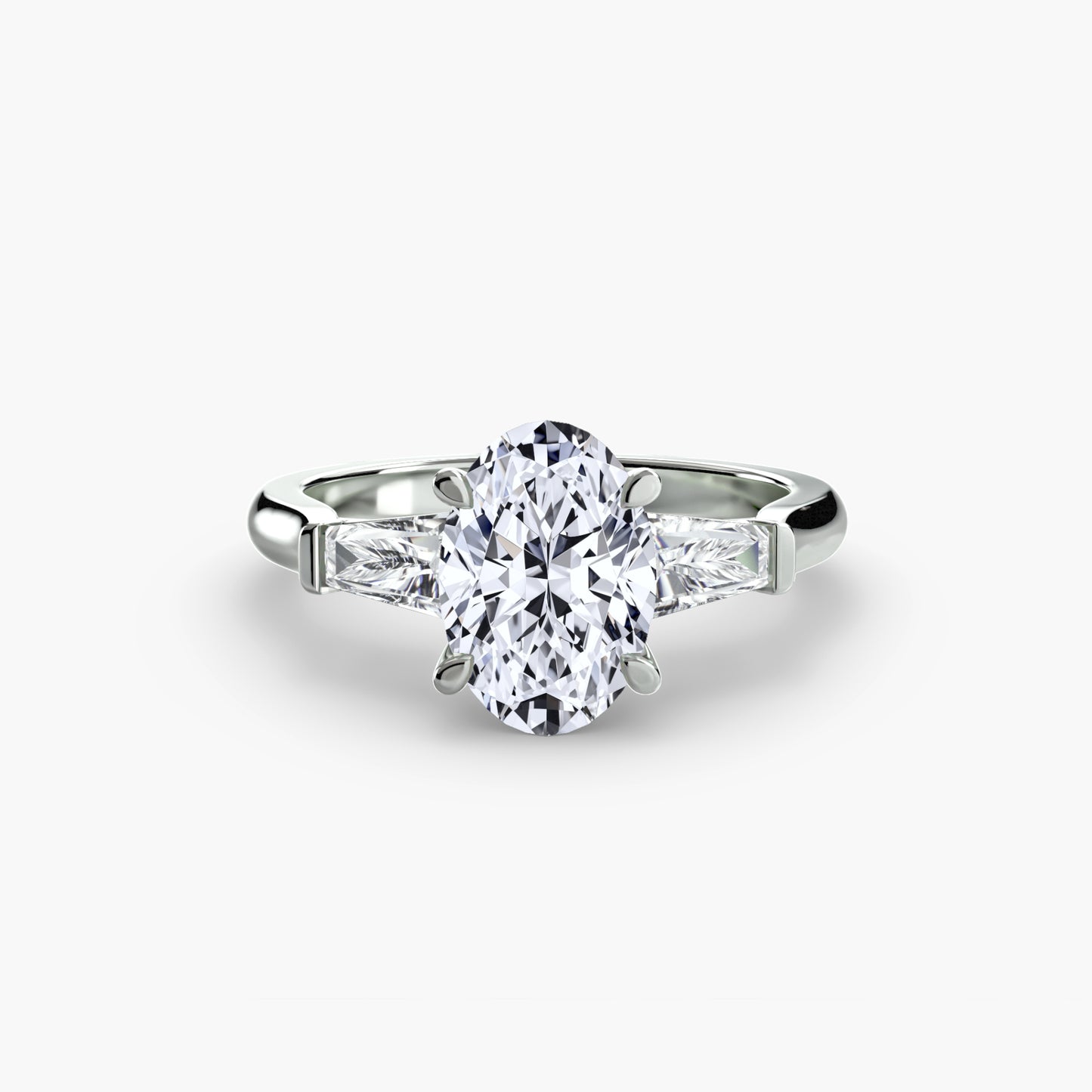 Trinity Grace III 18K White Gold Ring