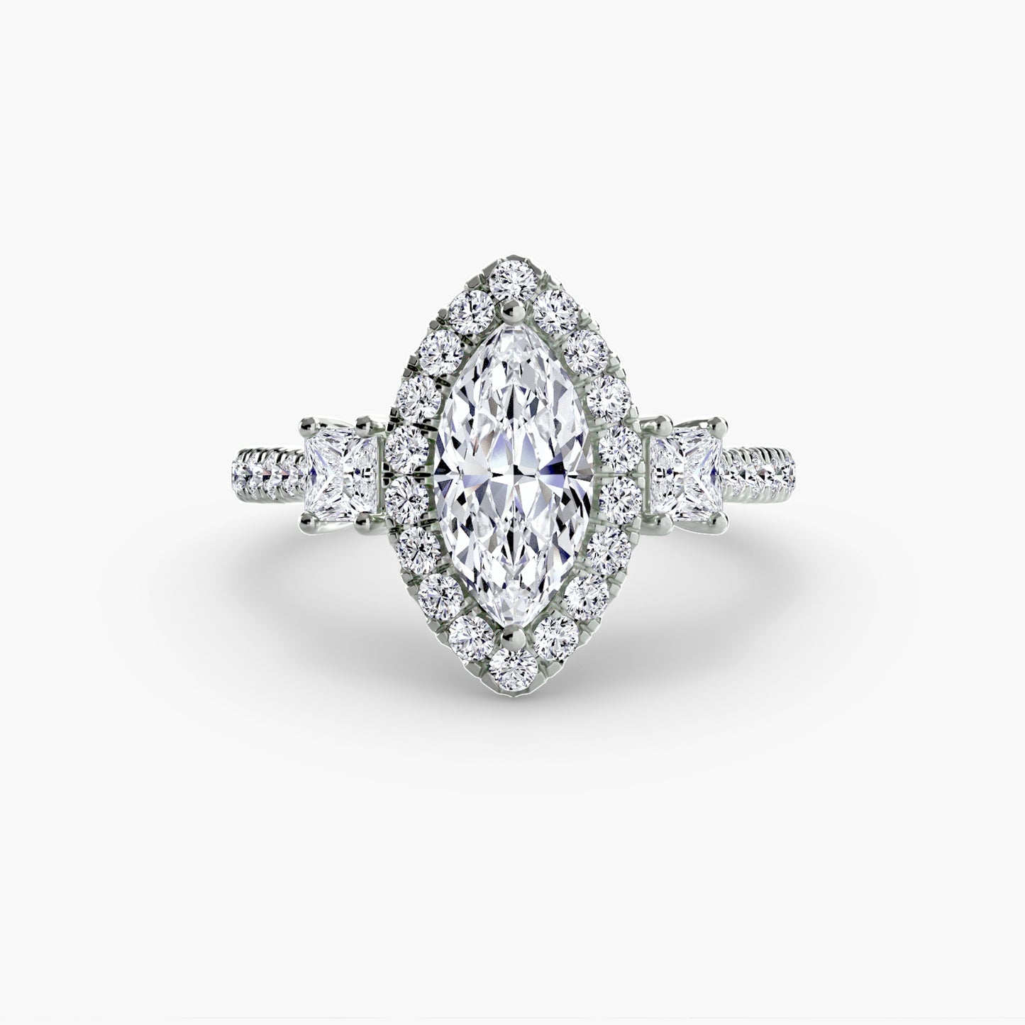 Halo of Forever II 18K White Gold - 1.5ct Centre Stone