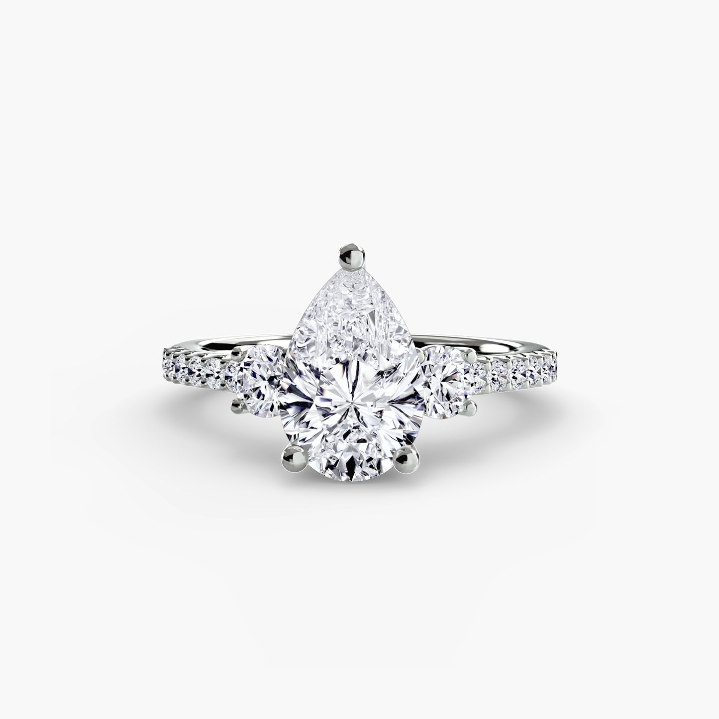 Tri Lumine Pavé Ring