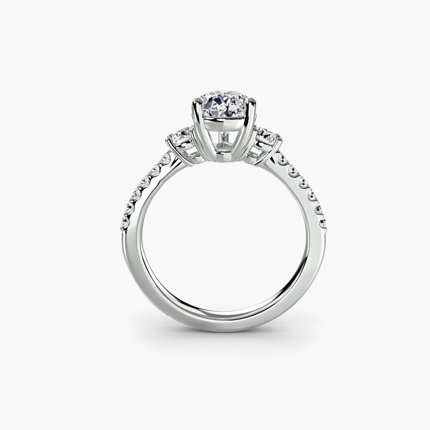 Tri Lumine Pavé Ring