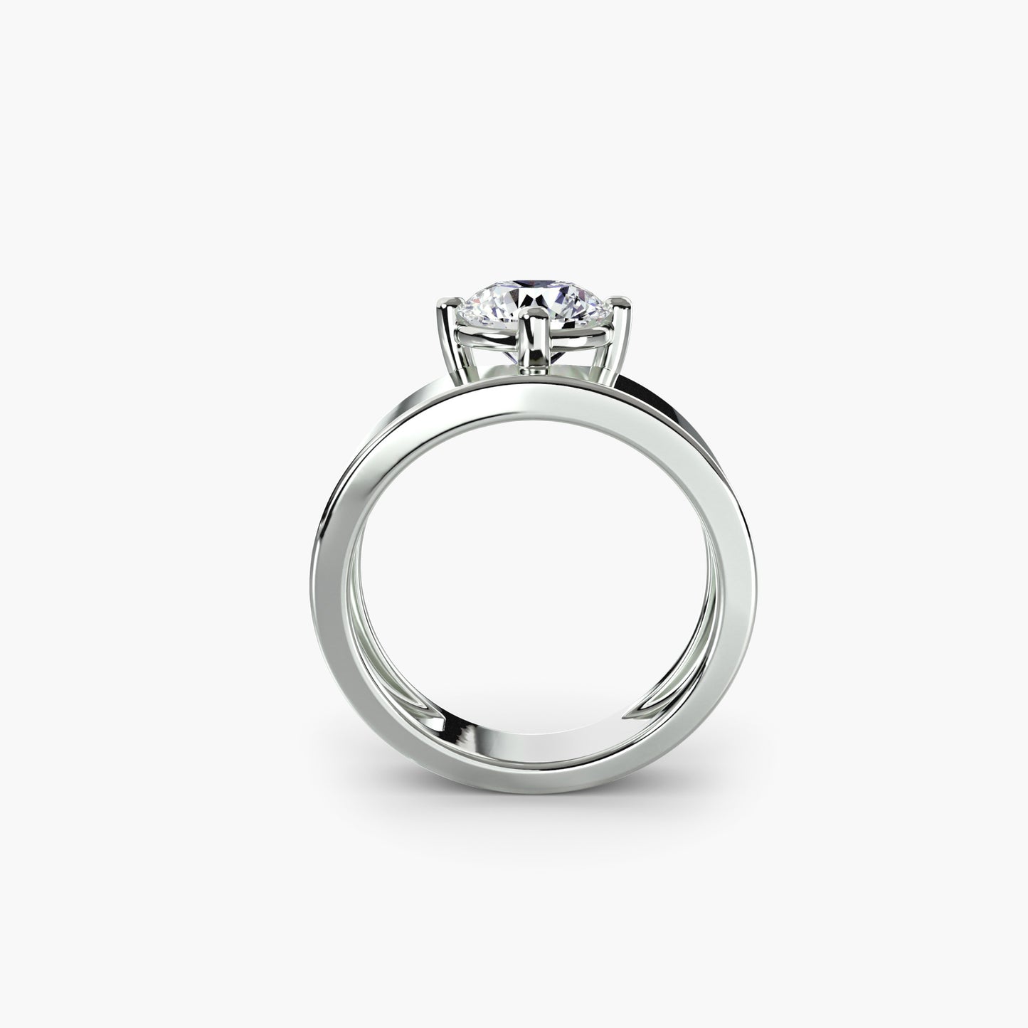 Windsor Band Ring - 1.5ct Centre Stone