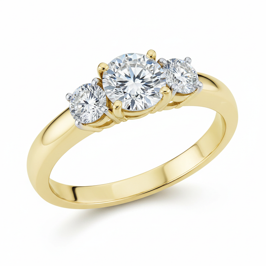 trilogy diamond ring