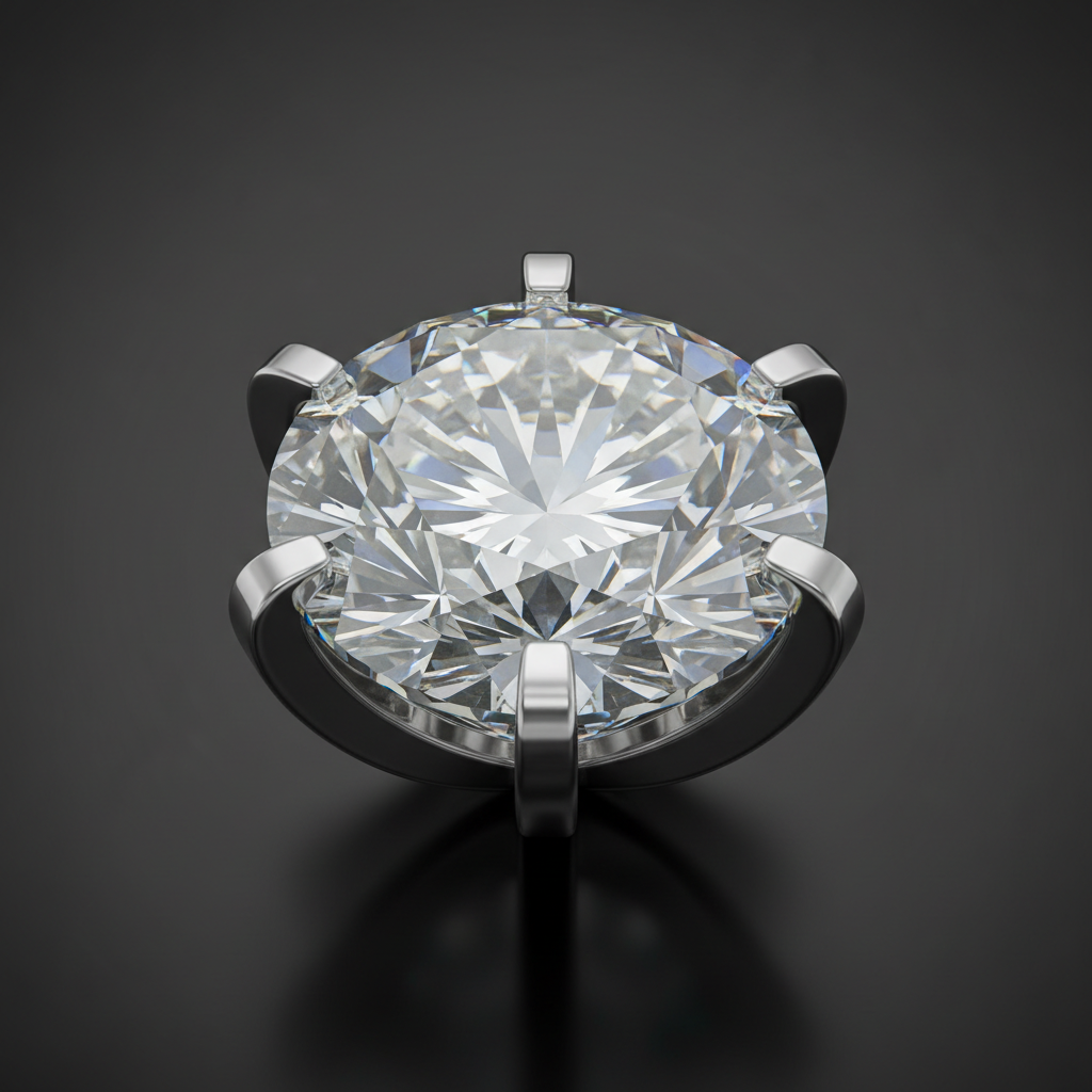 diamond in a 6 prong setting