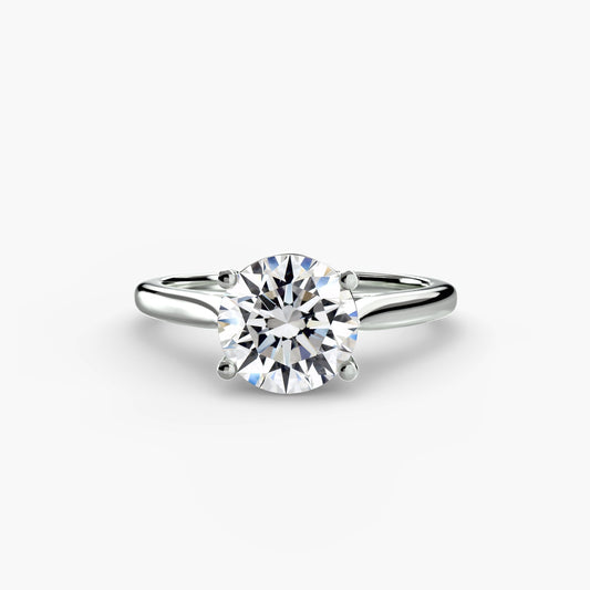 Lab-grown diamond engagement ring with ethical design