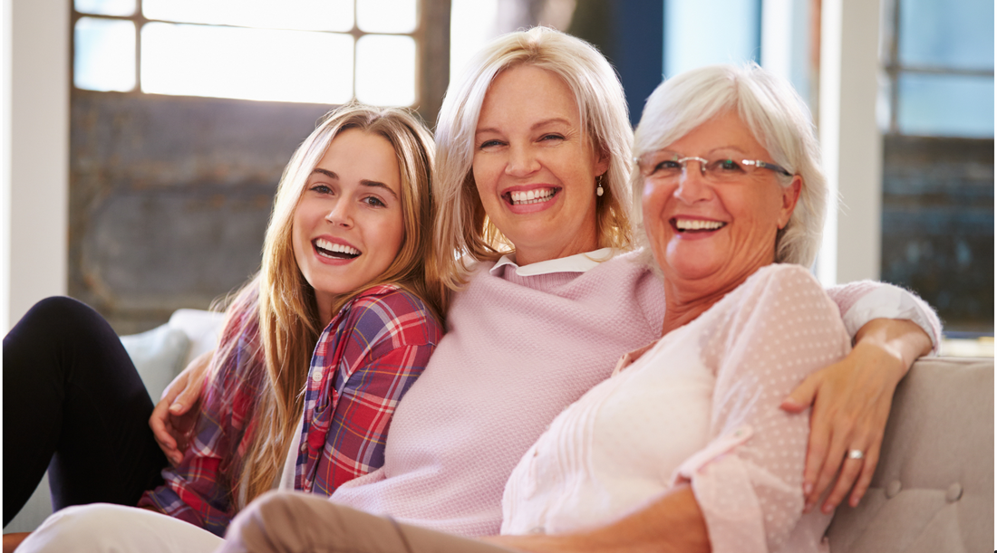 Picture of different ages in one family, generational photo