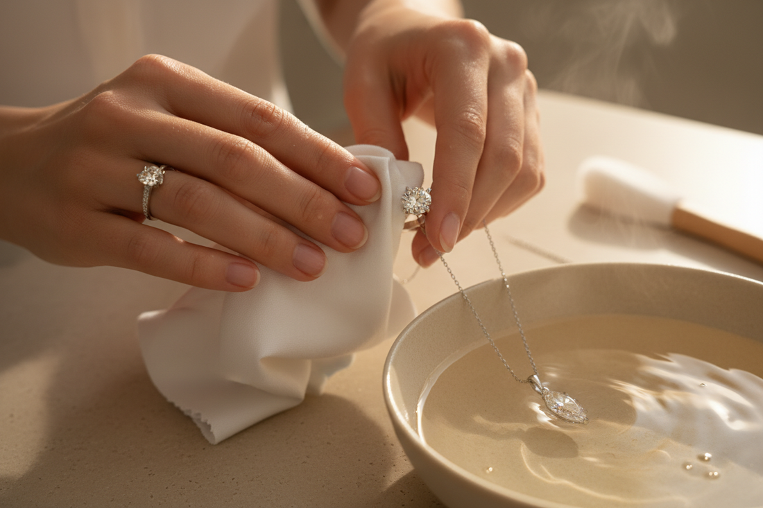 How do I clean and care for my jewellery at home?