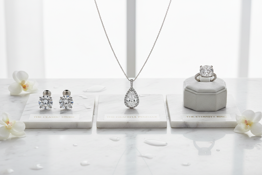 Diamond Earrings vs Necklace vs Ring photo