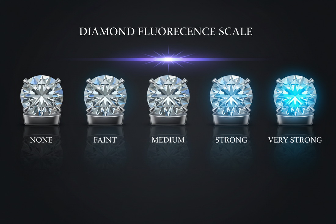 Diamond fluorescence scale