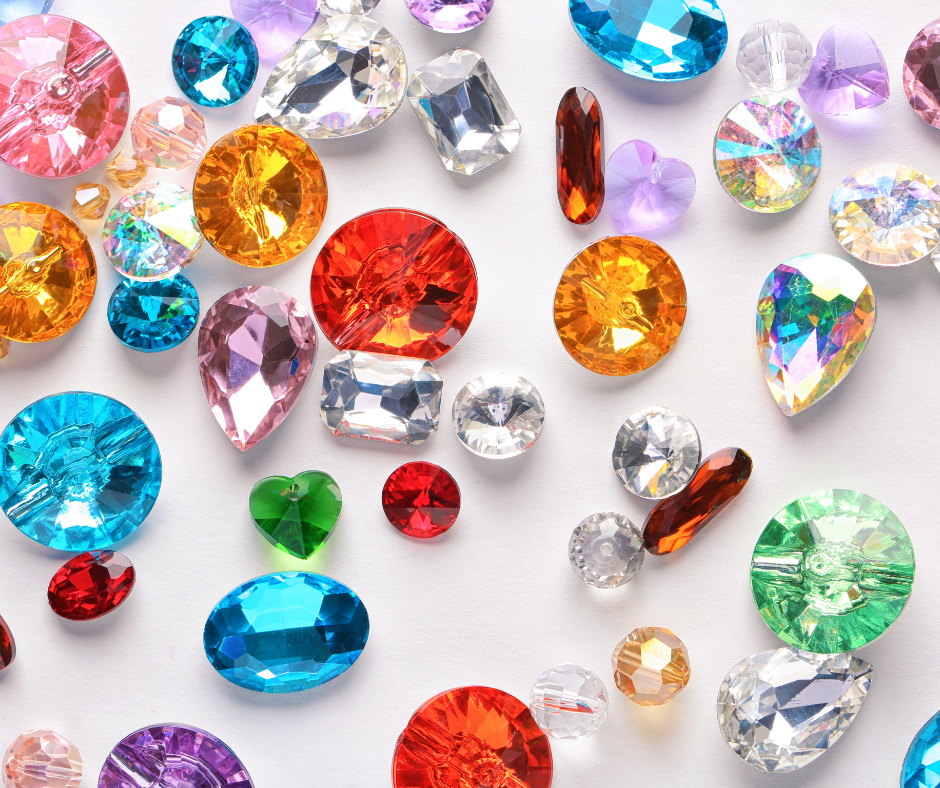 Photo of coloured gemstones