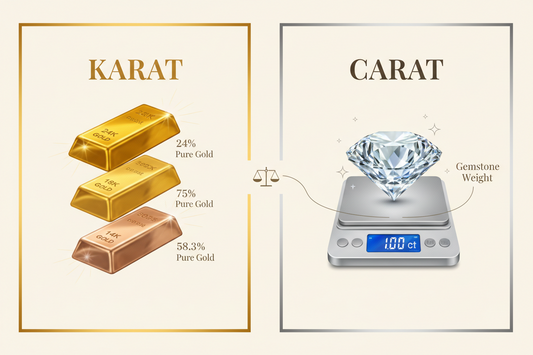 Carat vs Karat – Understanding Diamond Weight and Gold Purity (UK Guide)