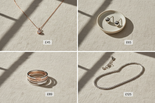 Photos of Jewellery with price comparison
