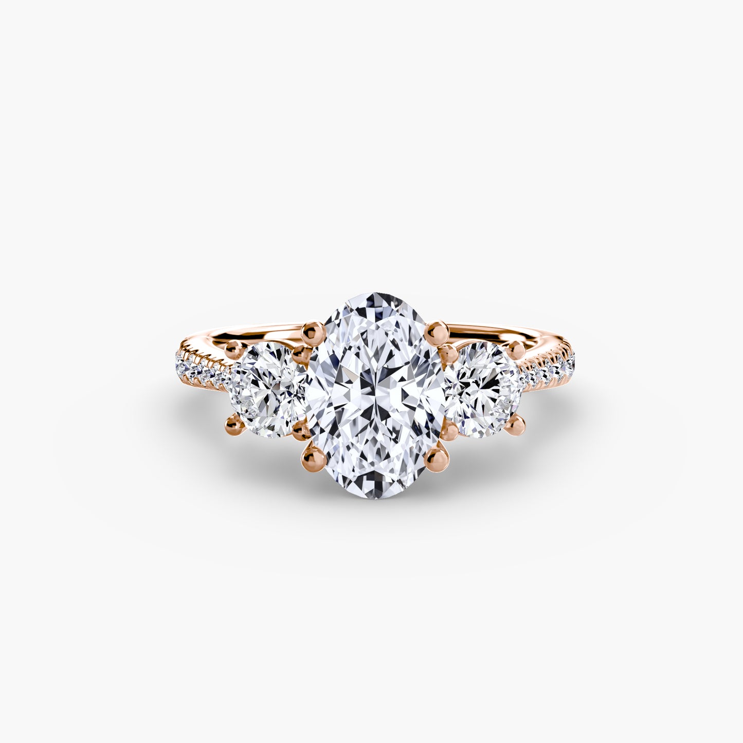 Eternelle Pavé 18K Rose Gold Ring