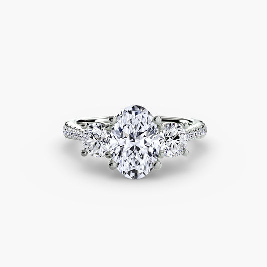Eternelle Pavé Platinum Ring