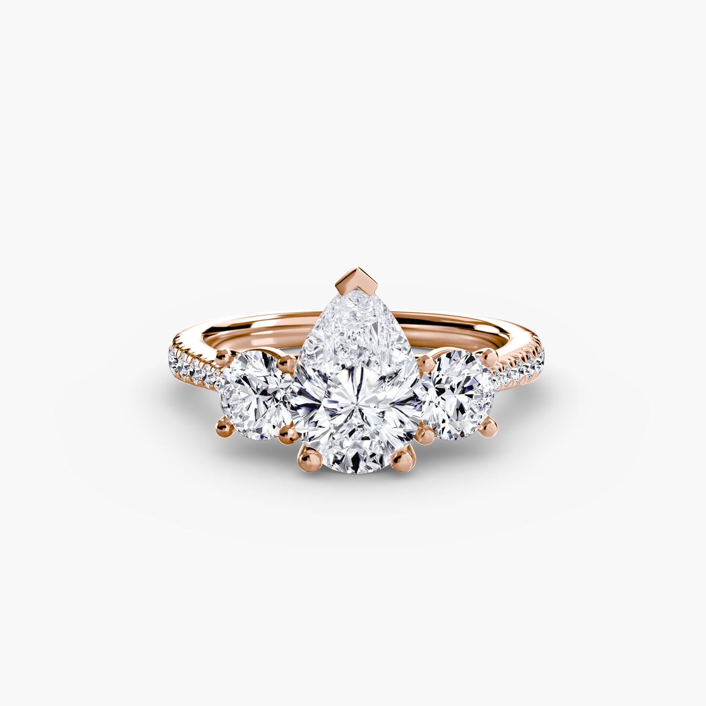 Eternelle Pavé 18K Rose Gold Ring