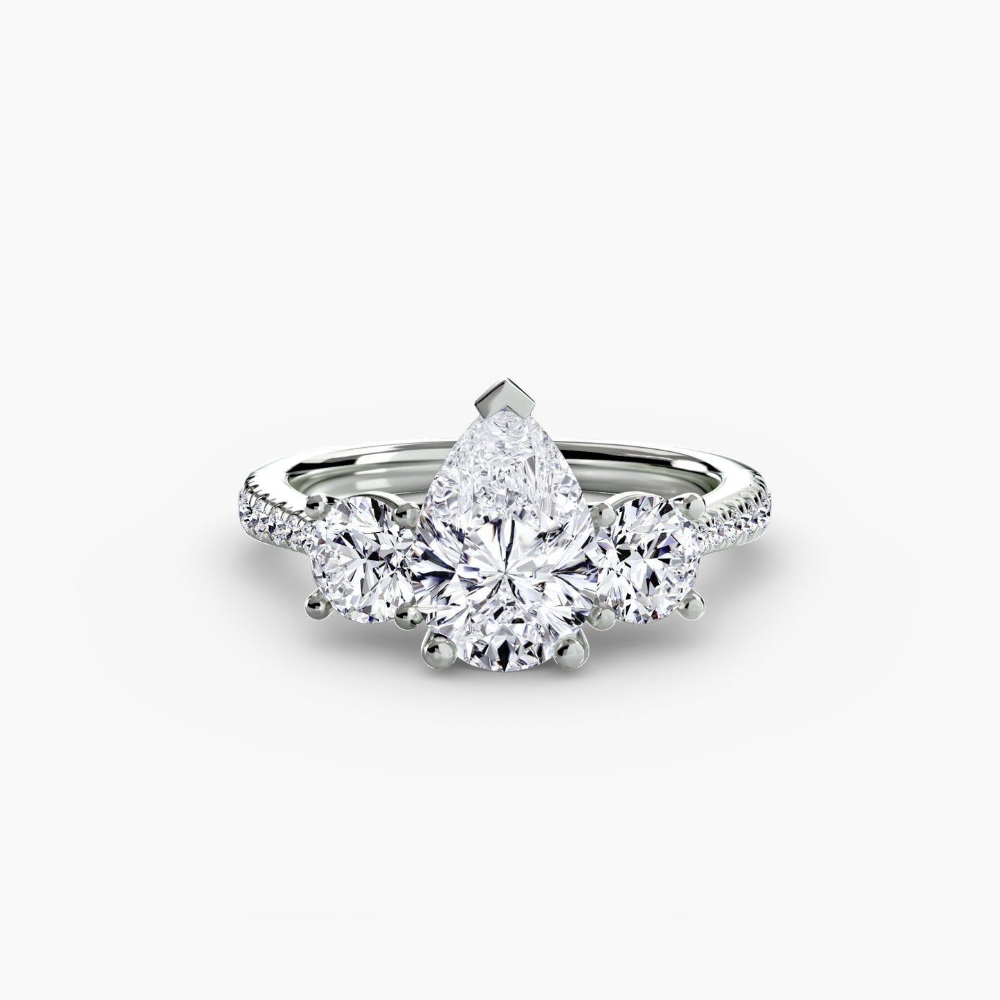 Eternelle Pavé Platinum Ring