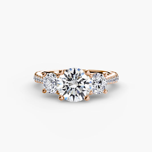 Eternelle Pavé 18K Rose Gold Ring