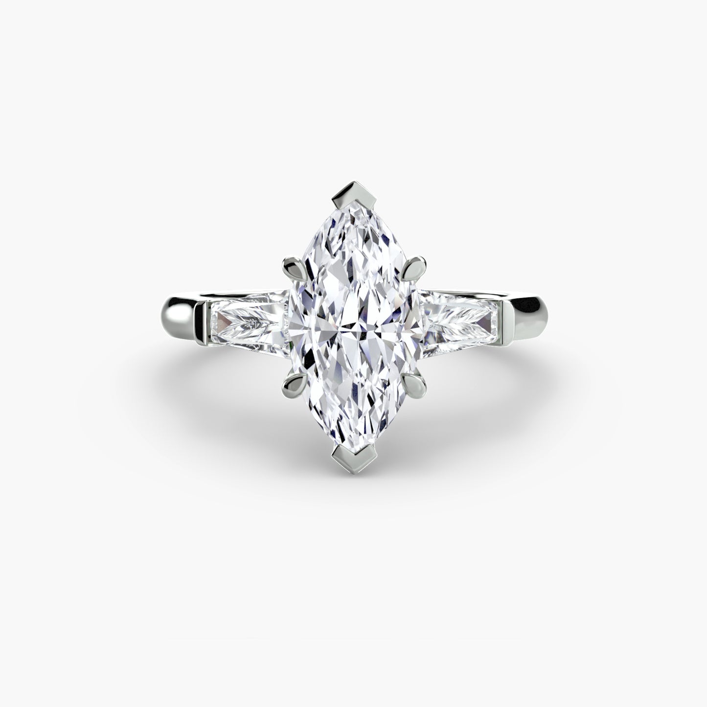 Trinity Grace III 18K White Gold Ring