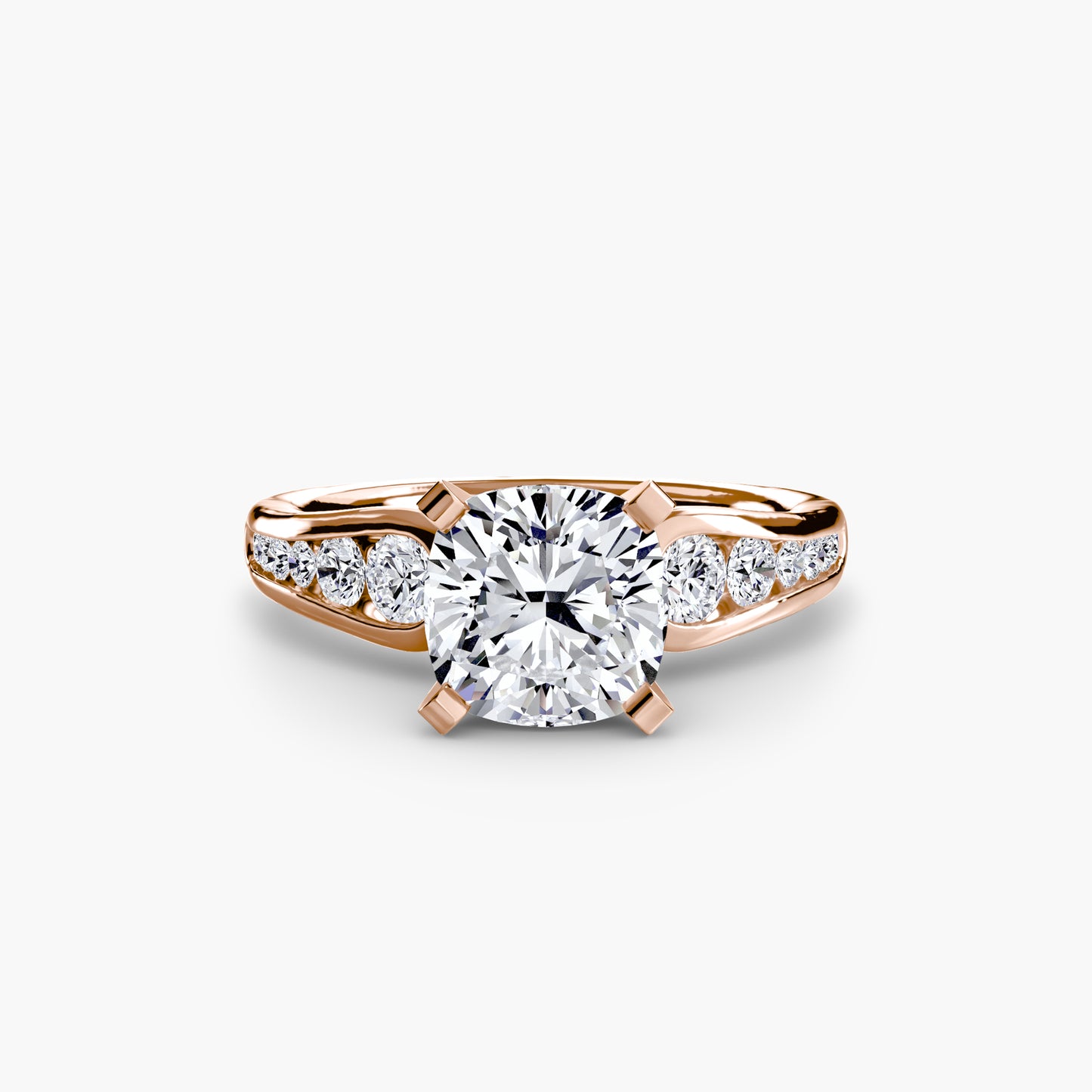 Pavé Promise II 18K Rose Gold Ring