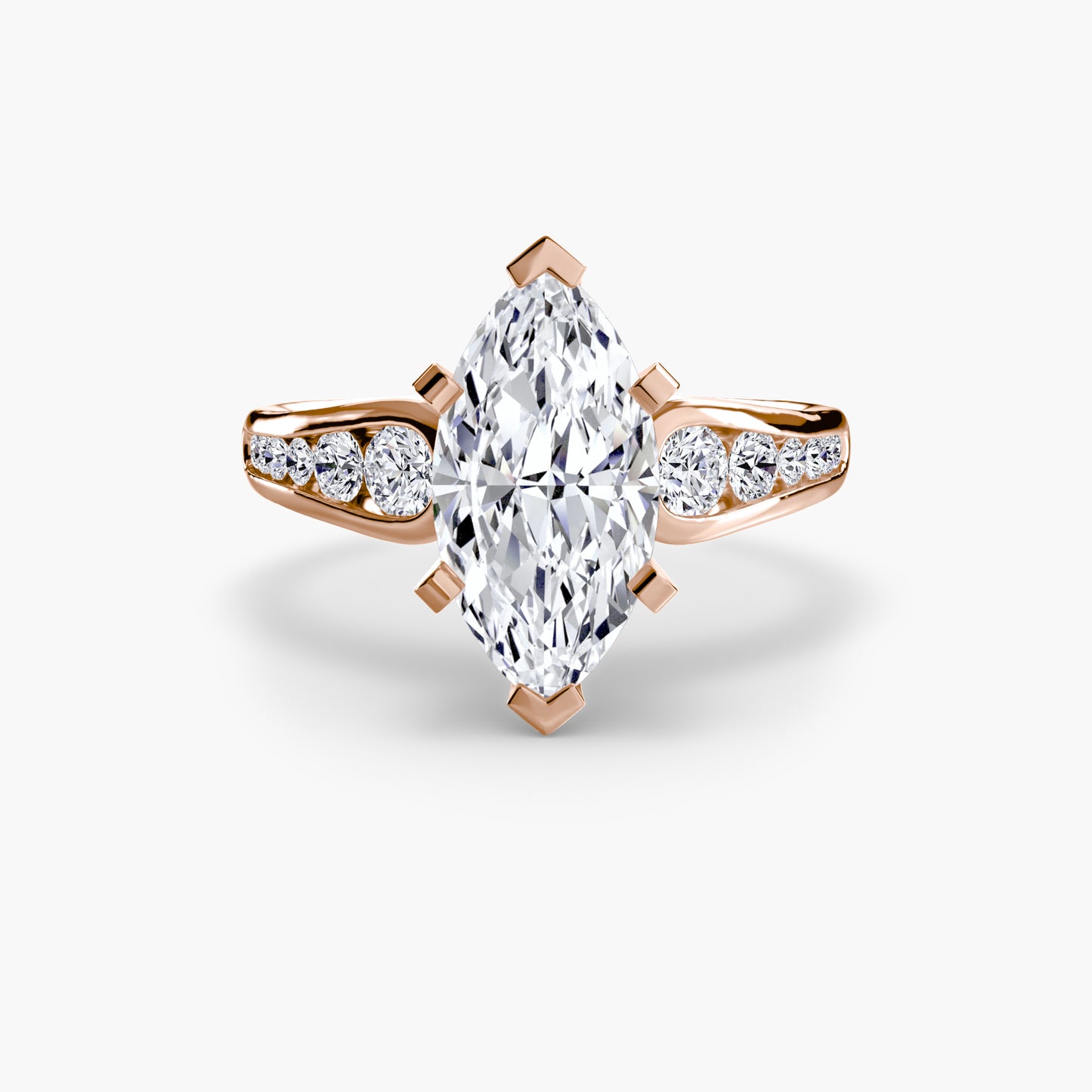 Pavé Promise II 18K Rose Gold Ring