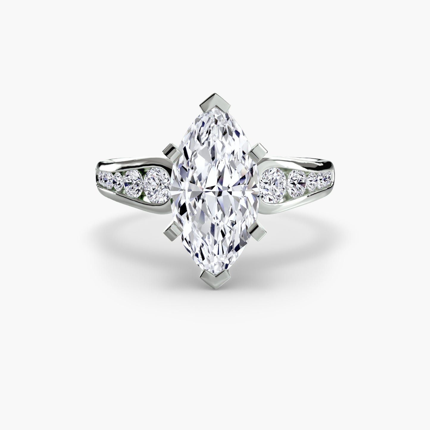 Pavé Promise II 18K White Gold Ring