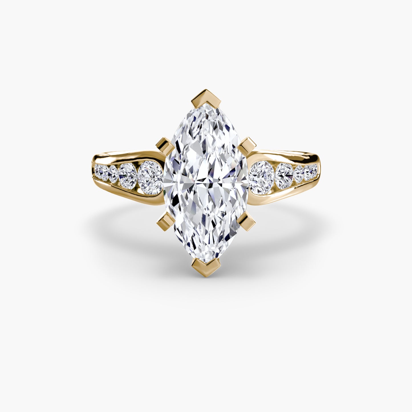 Pavé Promise II 18K Yellow Gold Ring