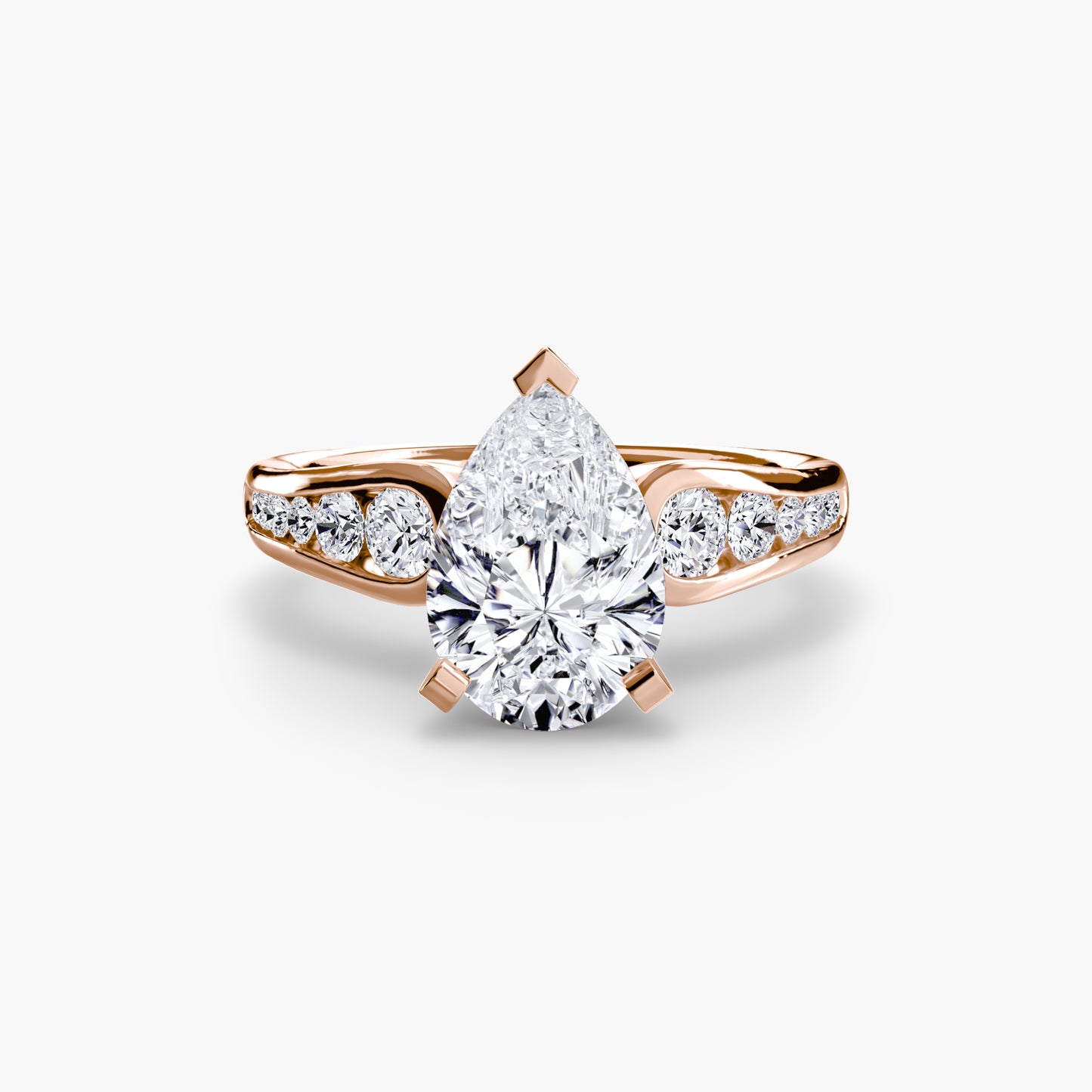 Pavé Promise II 18K Rose Gold Ring