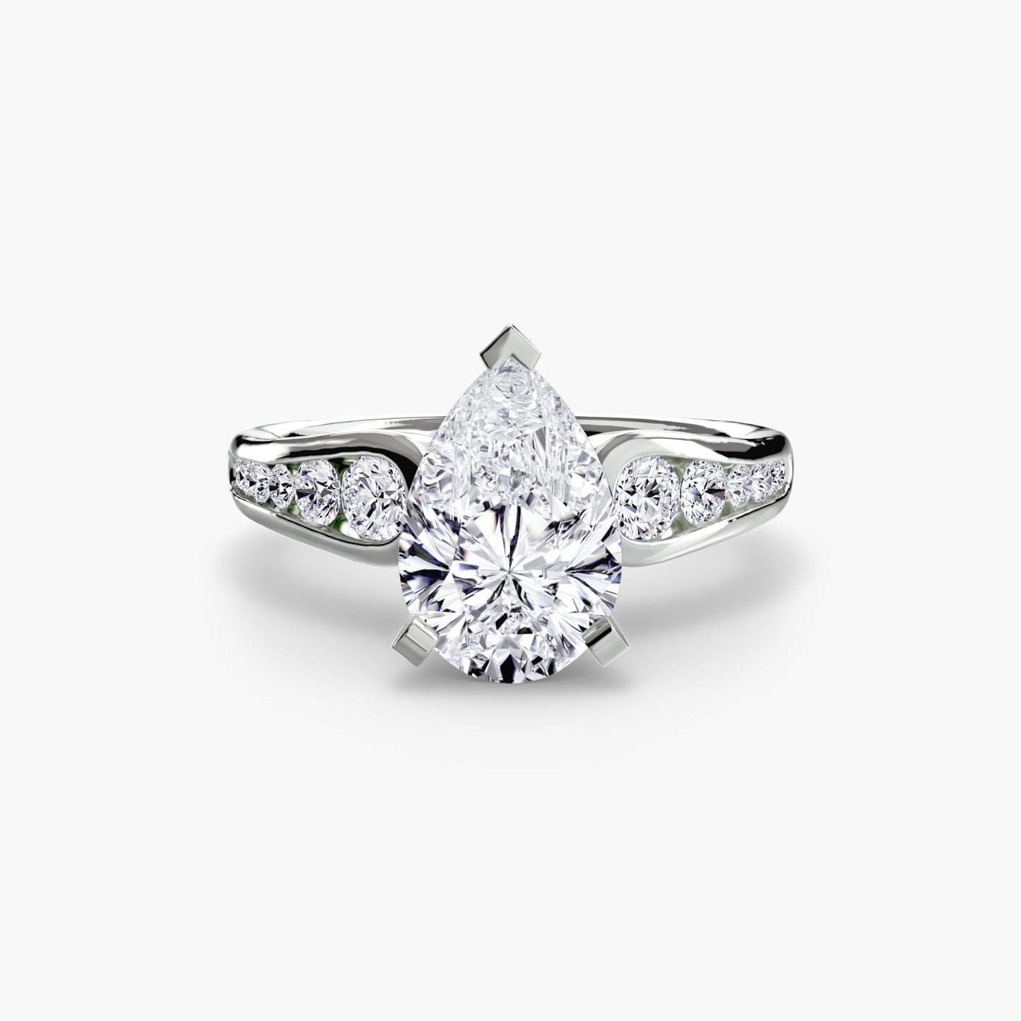 Pavé Promise II 18K White Gold Ring
