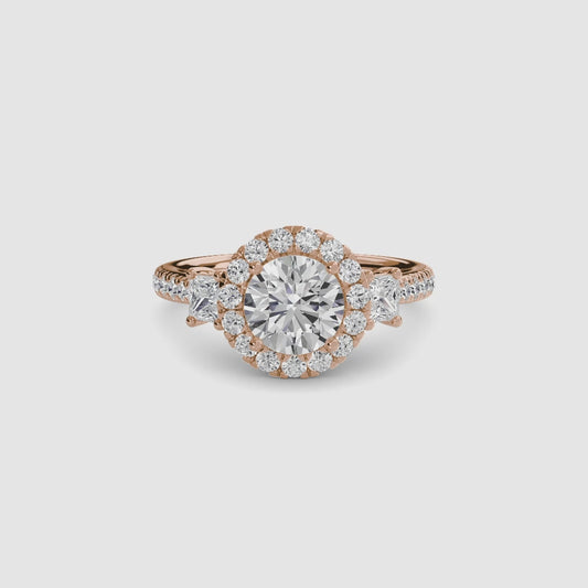 Halo of Forever II 18K Rose Gold - 1.5ct Centre Stone